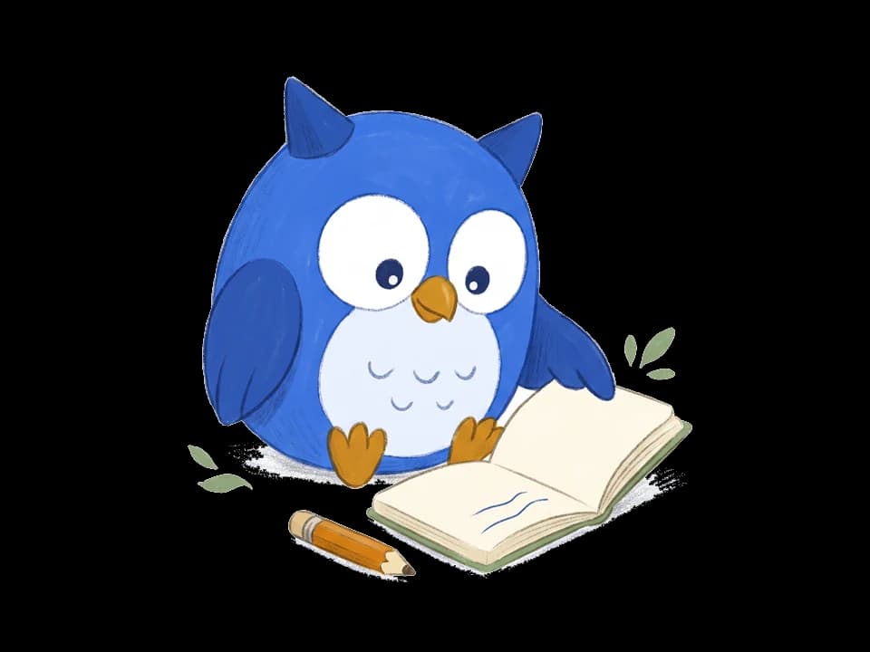 本を開いて学ぶフクマル